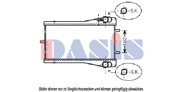 AKS DASIS Radiators, Motora dzesēšanas sistēma 172004N